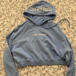 Call Her Daddy/ Barstool cropped hoodie